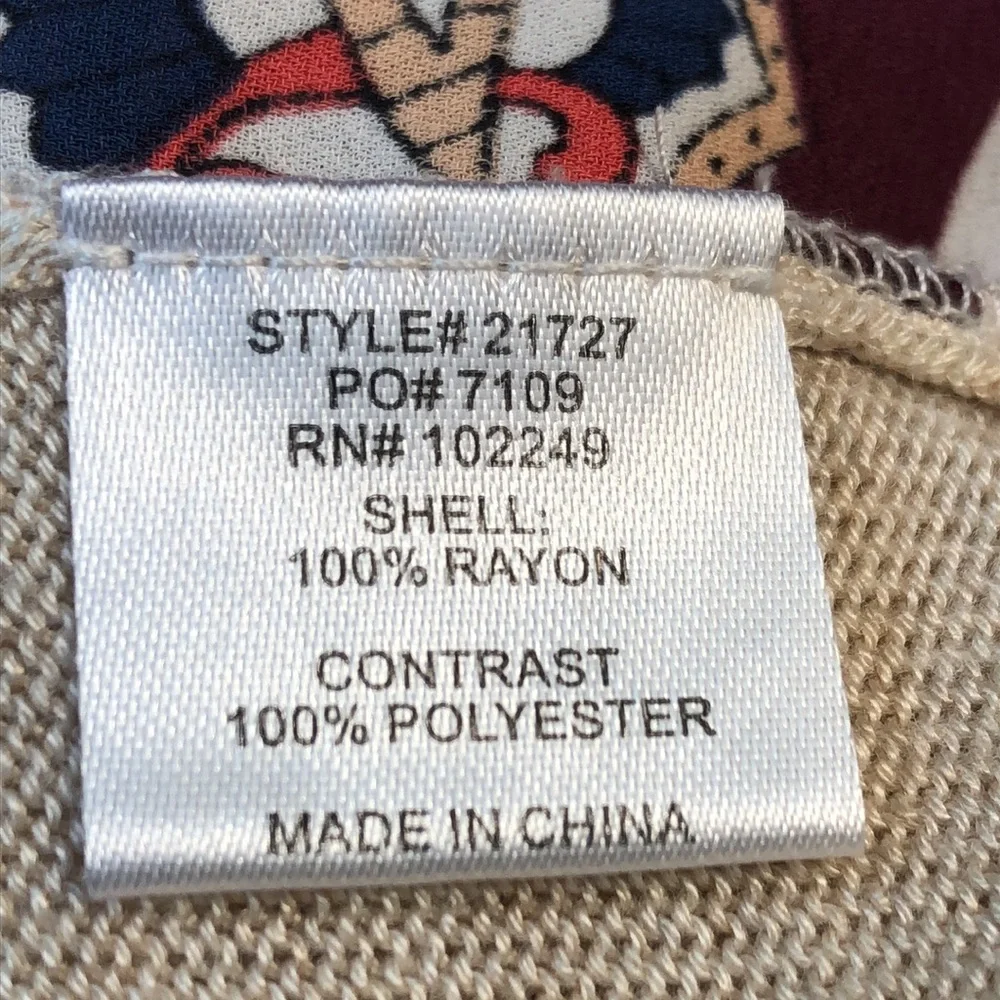 Market & Spruce Tan Open Back Sweater size M